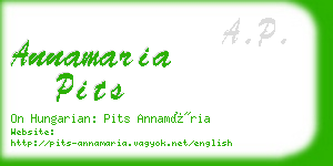 annamaria pits business card